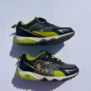 Kids Black and Green Sneakers